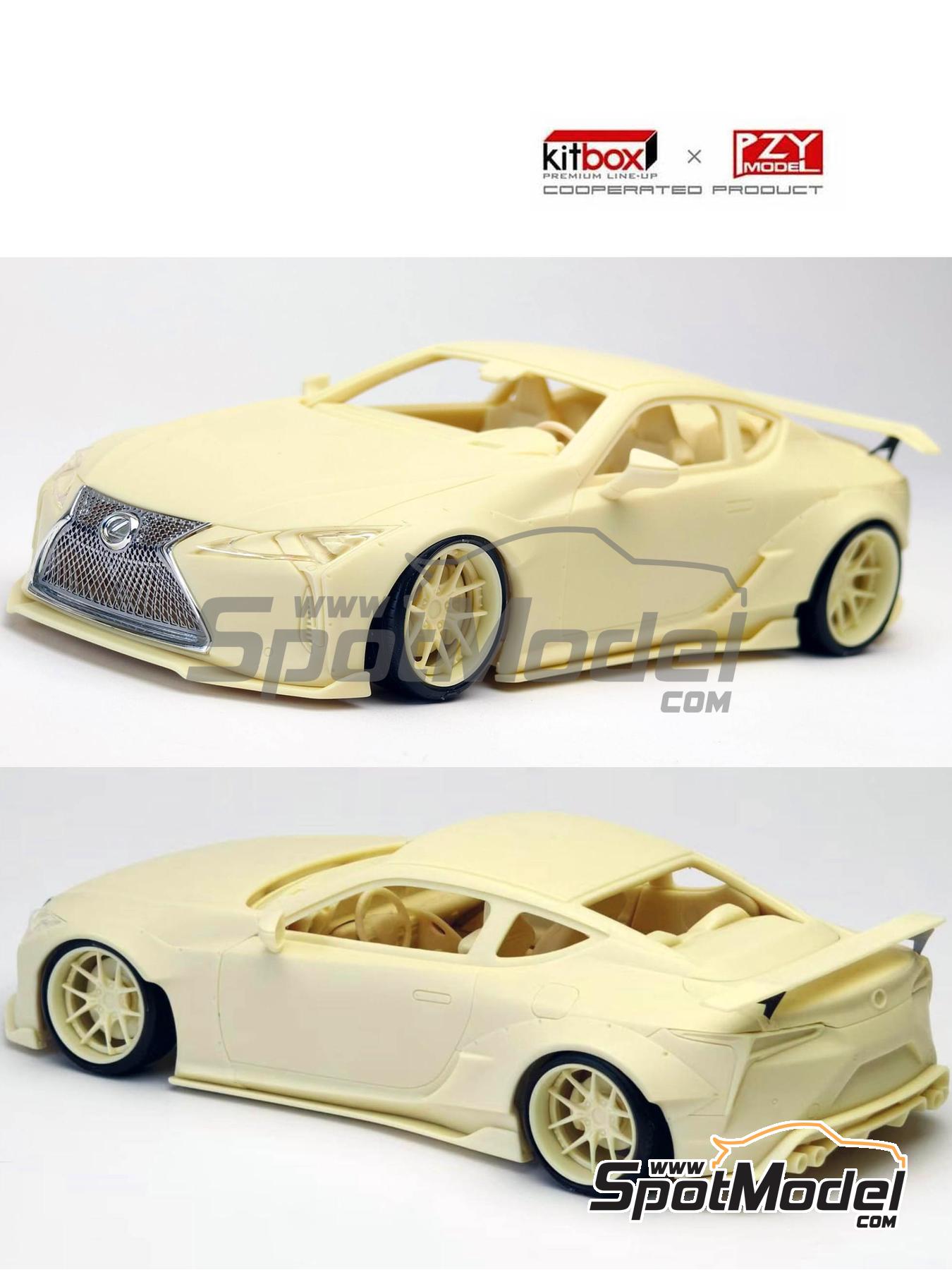 Kitbox PZY Model KB08-23: Car scale model kit 1/24 scale - Lexus